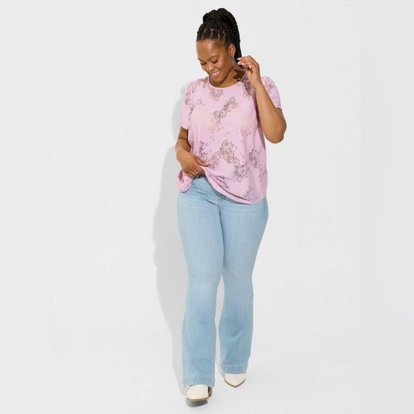 torrid Tops - Torrid Lavender Lace Blouse